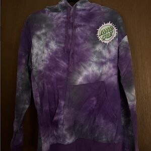 Santa Cruz Skateboards Purple Tie-Dye Hoodie